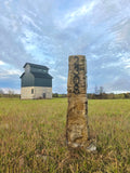 Historic Post Rock Address Marker (Metal Characters)