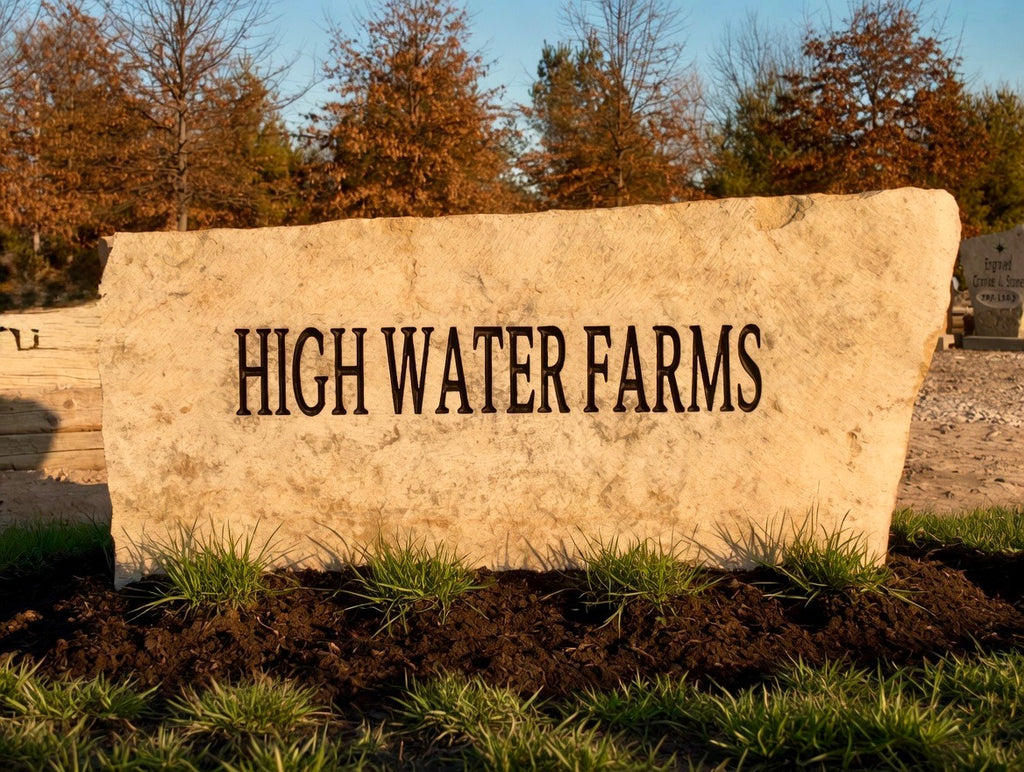 Stone Business and Estate Signs